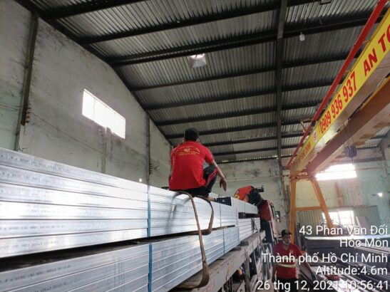 Thép hộp chữ nhật mạ kẽm 25x50