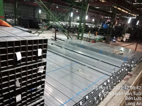 Thép hộp vuông mạ kẽm 75x75