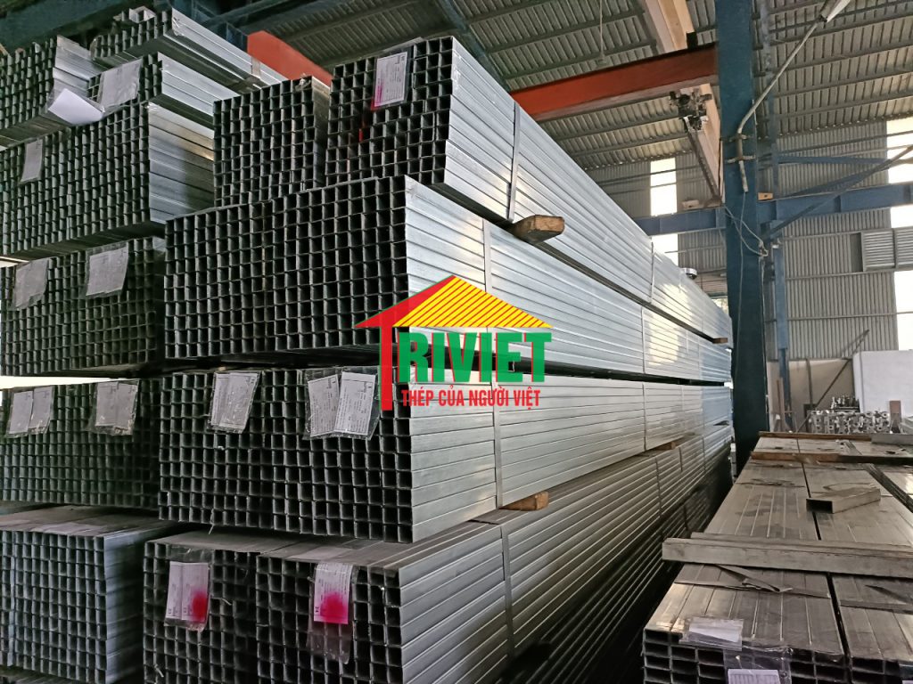 BẢNG BÁO GIÁ THÉP HỘP KẼM 50X100X5mm