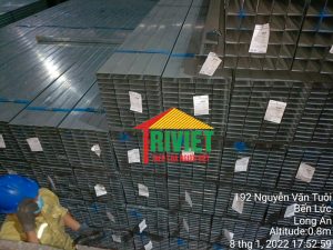 BẢNG BÁO GIÁ THÉP HỘP KẼM 40X40X1,8mm