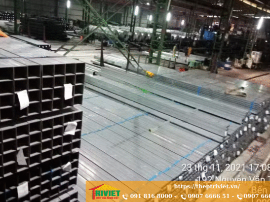 ảnh thực tế thép hộp tại kho