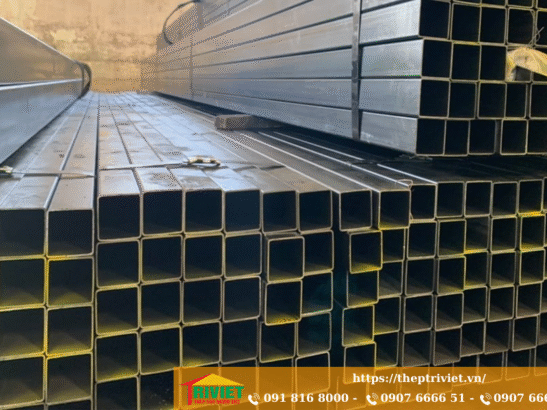 Báo giá thép hộp - Giá thép hộp 50X50 vuông mới nhất Thép Trí Việt 11 Thép hộp mạ kẽm 50x50 chống mòn