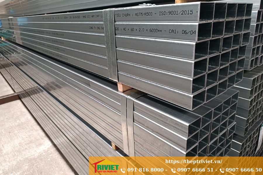 Thép Hộp Vuông Đen, Mạ Kẽm – Bảng Quy Chuẩn Thép Hộp Đen, Mạ Kẽm 5 thép hộp vuông tiêu chuẩn chất lượng