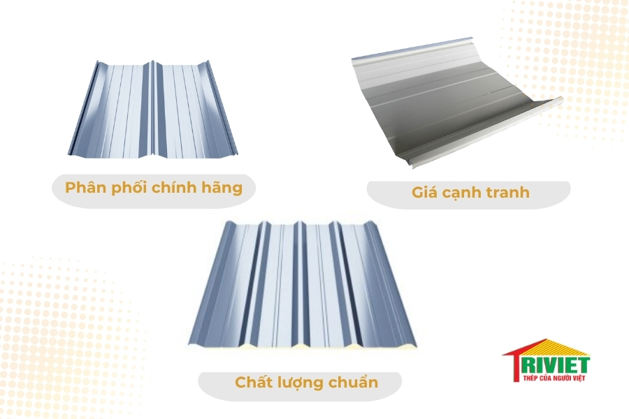 giá tôn lợp Seamlock Thép Trí Việt