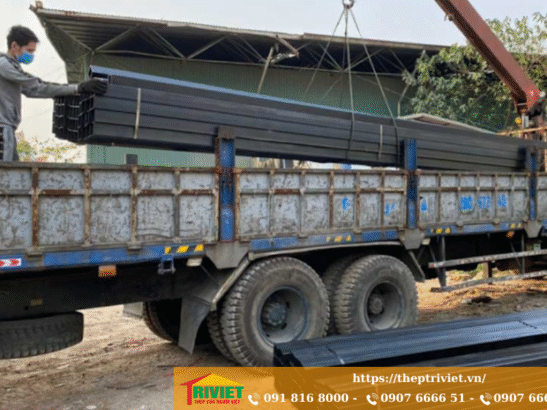 Giao hàng thép hộp 125x125