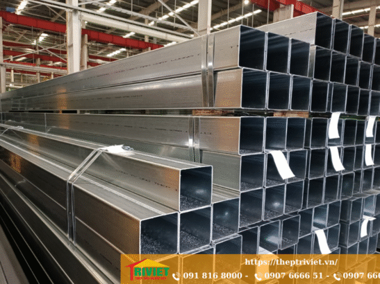 Thép hộp 200×200 mạ kẽm