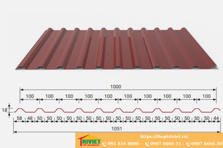 Giá tôn sóng vuông cập nhật chi tiết, báo giá rẻ mới nhất năm 2025 27 Quy chuẩn tôn sóng vuông