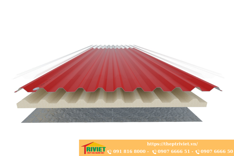 Giá tôn xốp Hoa Sen 1m2 bao nhiêu tiền? Các loại xốp & bảng giá mới 24 Tôn 3 lớp chống nóng