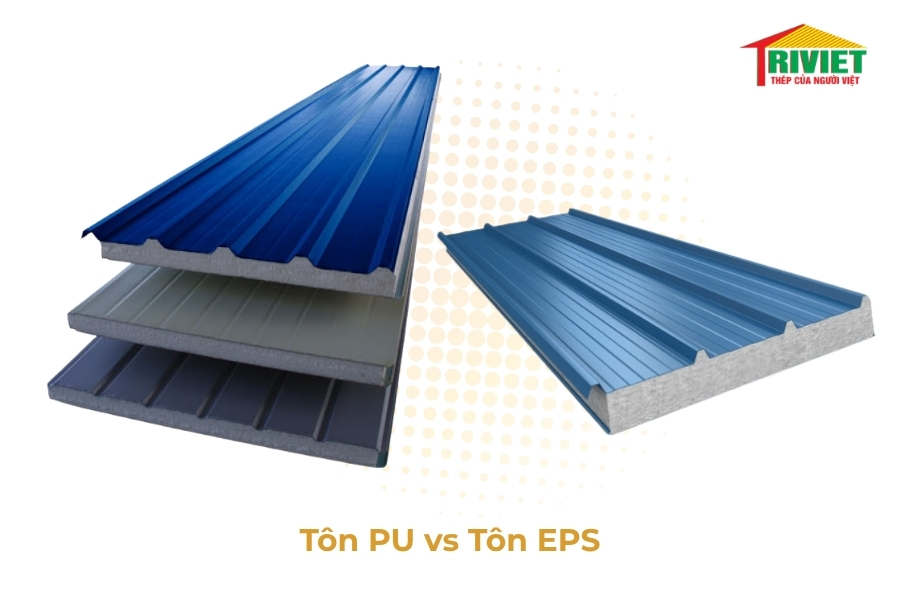 Báo giá tôn xốp Việt Nhật chống nóng hiệu quả, loại tốt mới nhất 2025 3 mẫu mã tôn 5 sóng