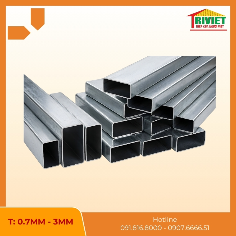 Thép Hộp 50 X 100 4 Thép Hộp 50X100 Chịu Lực Tốt