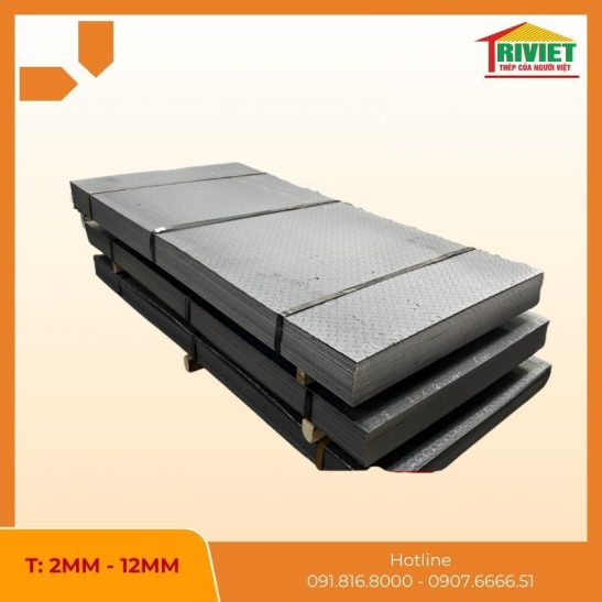 Thép tấm chống trượt xếp chồng