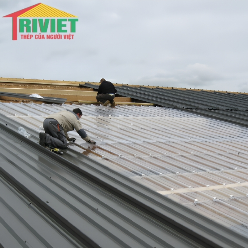 Tôn 5 Sóng Vuông 9 Thi Công Lợp Mái Tôn 5 Sóng