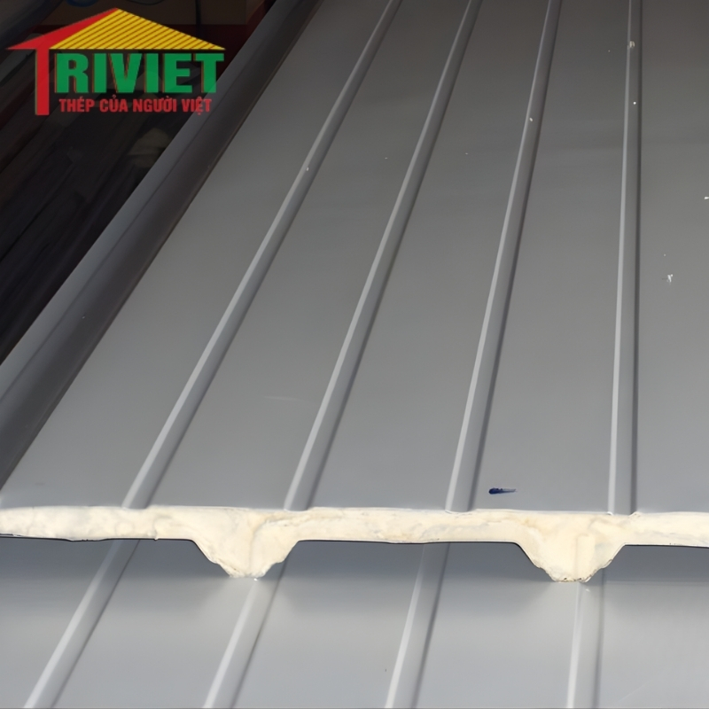 Tôn La Phông Cách Nhiệt Màu Xám