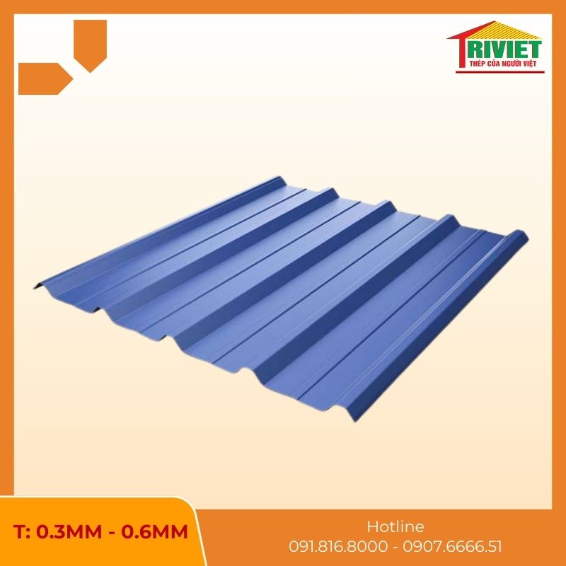 Tôn Sóng Vuông 5 Tôn Sóng Đa Dạng Độ Dày